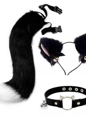 光遇手链兽耳兽尾套装COSPLAY漫展道具发箍尾巴头饰毛绒节日派对