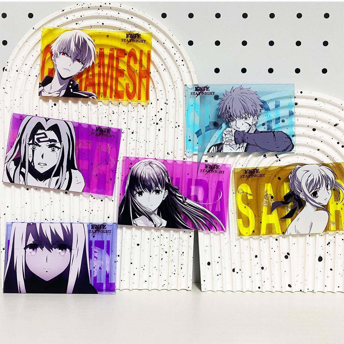新款Fate stay night/FGO亚克力艺术卡Saber卫宫士郎远坂凛金闪闪