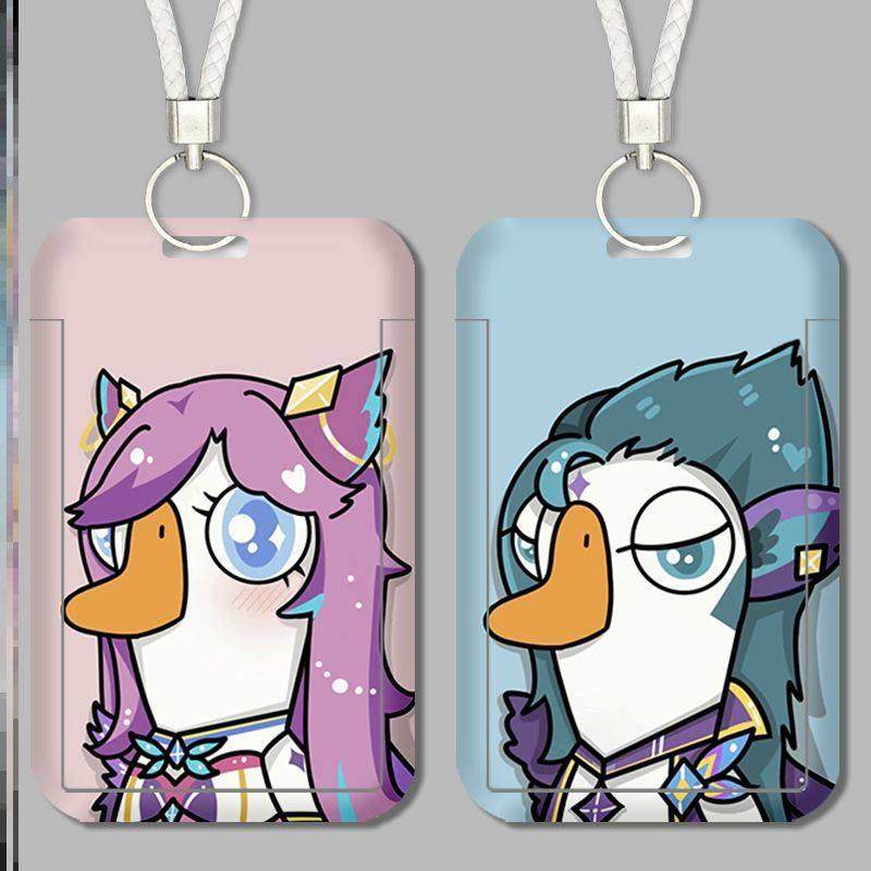 LOL英雄联盟霞洛学生饭卡校园卡套可伸缩带挂绳加厚耐用硬壳通用