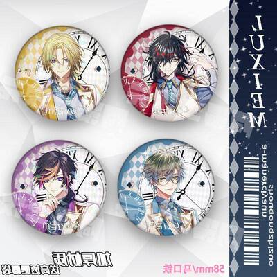 彩虹社luxiem校园周边镭射吧唧vox lucakaneshiro shuyamino ike