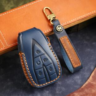 疯马皮长安车钥匙套CS75PLUS逸动35欧尚X5X755UNIVTK专用真皮壳包