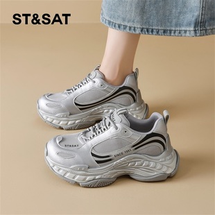 星期六老爹鞋女冬2025冬季新款女鞋女款爆款冬款巨好看超火运动鞋