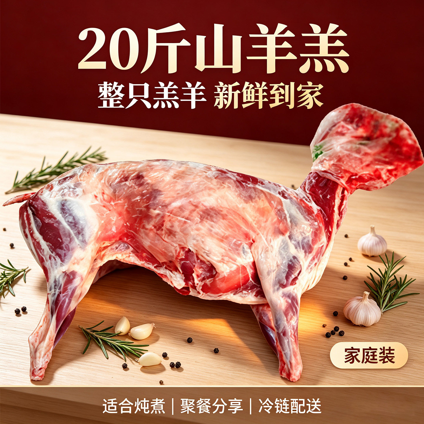 环县毛井大件黑山羊羔肉整只