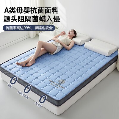 乳胶记忆棉家用卧室床垫遮盖w物软垫宿舍学生单人榻榻米海绵褥垫