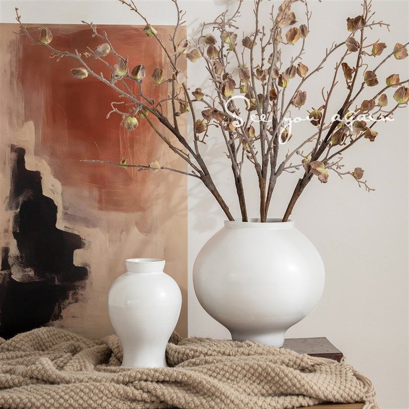 花瓶陶瓷新中式覆古高级感客厅水培鲜花插花创意大肚餐桌装饰摆饰,家居饰品,花瓶,淘宝优惠券,粉丝福利购,淘宝优惠卷