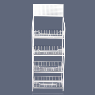 便利店小货架超市零食架子创意展示架店铺门口促销架端头置物架铁