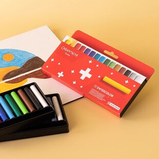 凯兰帝卡达水溶性蜡笔入门级重彩油画棒油性炫彩蜡笔儿童美术绘画