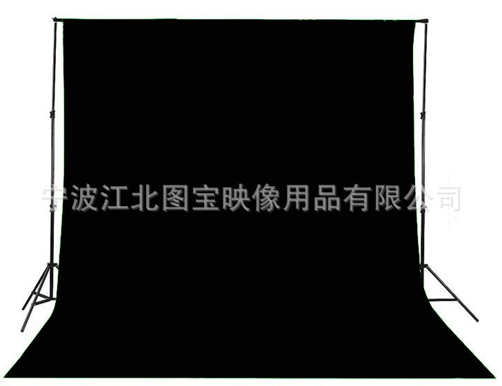 高品质黑色全棉抠像摄影棚背景布纯棉加厚 尺寸3X5.5m 16s