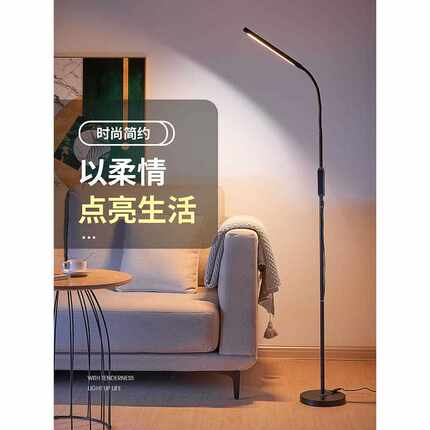 落地灯客厅沙发卧室床头站立式台灯学习专用护眼阅读看书2024新款