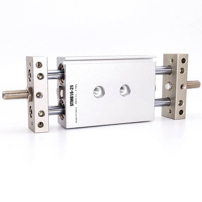 STMS双轴气缸 双杆双出滑台气动气缸10/16/20/25X100X125X150-S