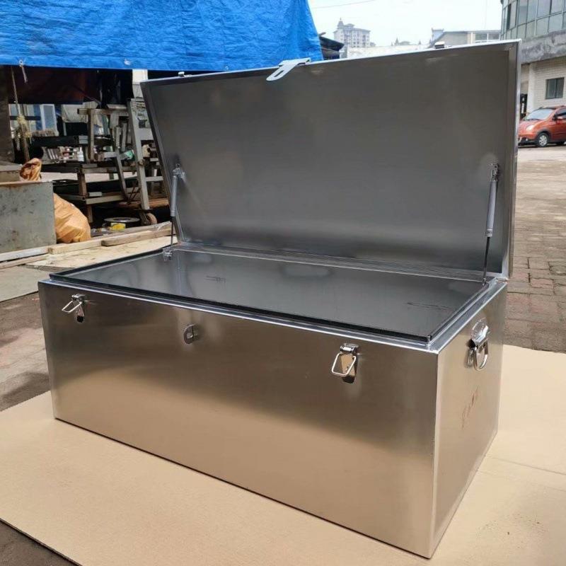 不锈钢工具箱大号防水家电维修工程机械维修皮卡工具车园艺垒德株