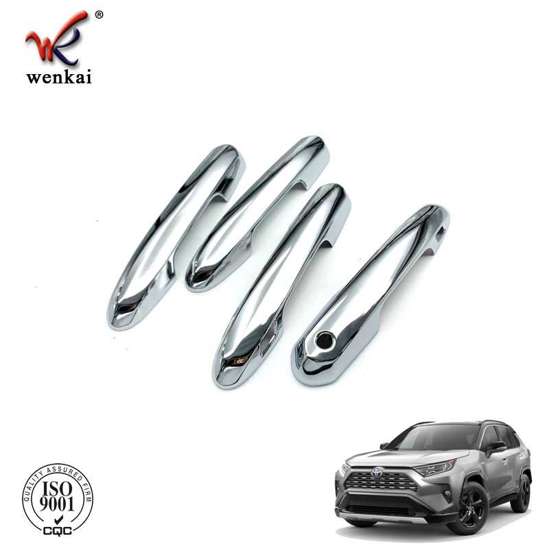适用于2019款丰田RAV4荣放专用拉手车门把手盖改装手扣贴门碗亮片