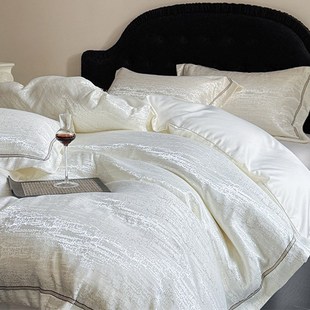 轻奢风双面冰丝四件套2025新款 夏季 凉感床单被套裸睡床笠床上用品