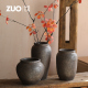干花小花盆花瓶禅意客厅手工粗陶台面可水培花插花装 饰摆件陶罐子