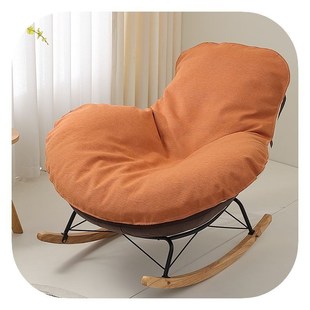 网红龙虾摇椅单人沙发垫单个椅子替换套罩盖布摇椅懒人躺椅垫坐垫