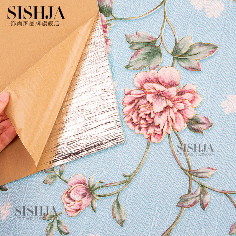 3d立体壁纸自粘墙贴欧式卧室温馨客厅电视背景墙面装饰壁纸防水厚