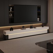 意式 收纳储物柜一体地柜实木电视机柜 电视柜落地客厅家用2025新款