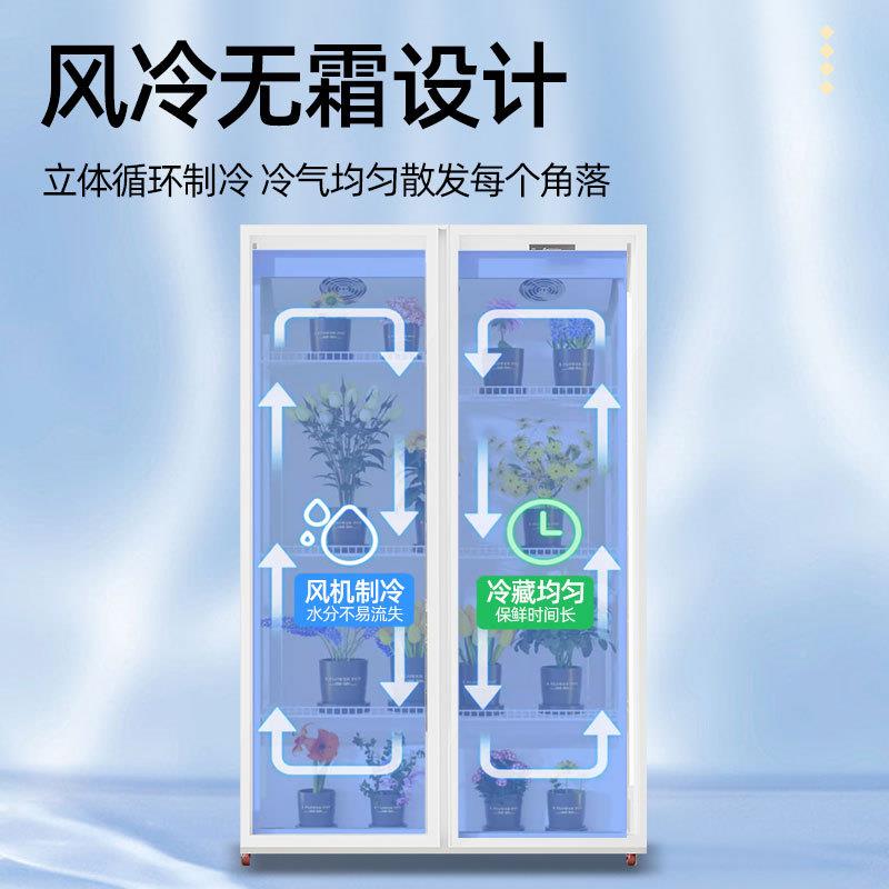 鲜花柜鲜单双花霜三门花店鲜保展柜风冷无花艺冷柜789鲜花保鲜冷