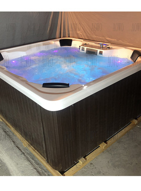 户外大池亚克力浴缸户外按摩浴缸7人spa池jacuzzi浴缸户外泡池