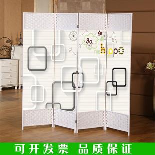 布艺屏风隔断客厅酒店卧室折叠移动玄关简约现代小户型隔断墙 中式