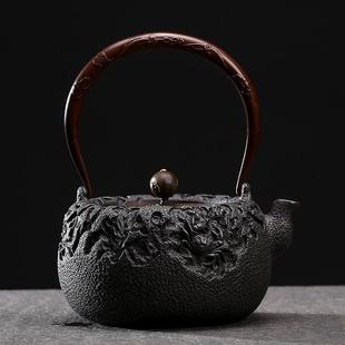 家用煮茶器 铁壶电陶炉烧水壶铸铁壶煮茶壶纯手工无涂层泡茶壶日式