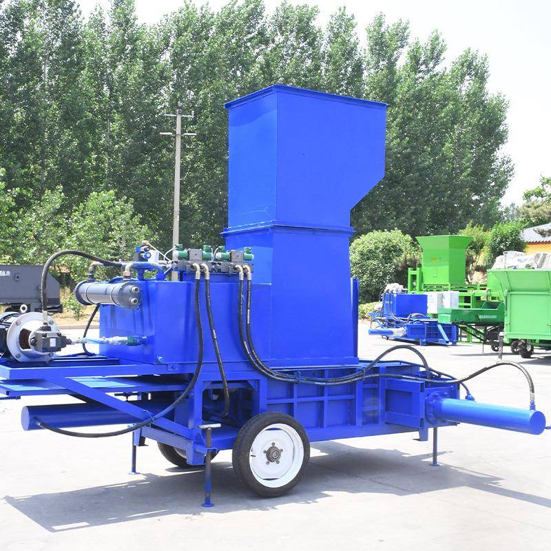 全自动青储打包机 玉米秸秆粉碎打包机 牛羊饲料打捆包膜一体机