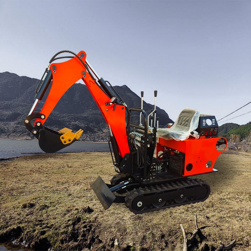 小型挖掘机家用挖土农用果园工程多功能微挖10室内破碎微型小挖机