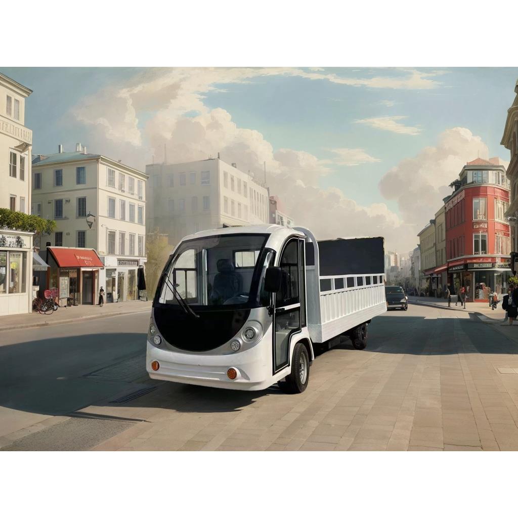 现货电动四轮平板拉货大功率5吨倒货车厂区物流搬运车拉猪倒货车