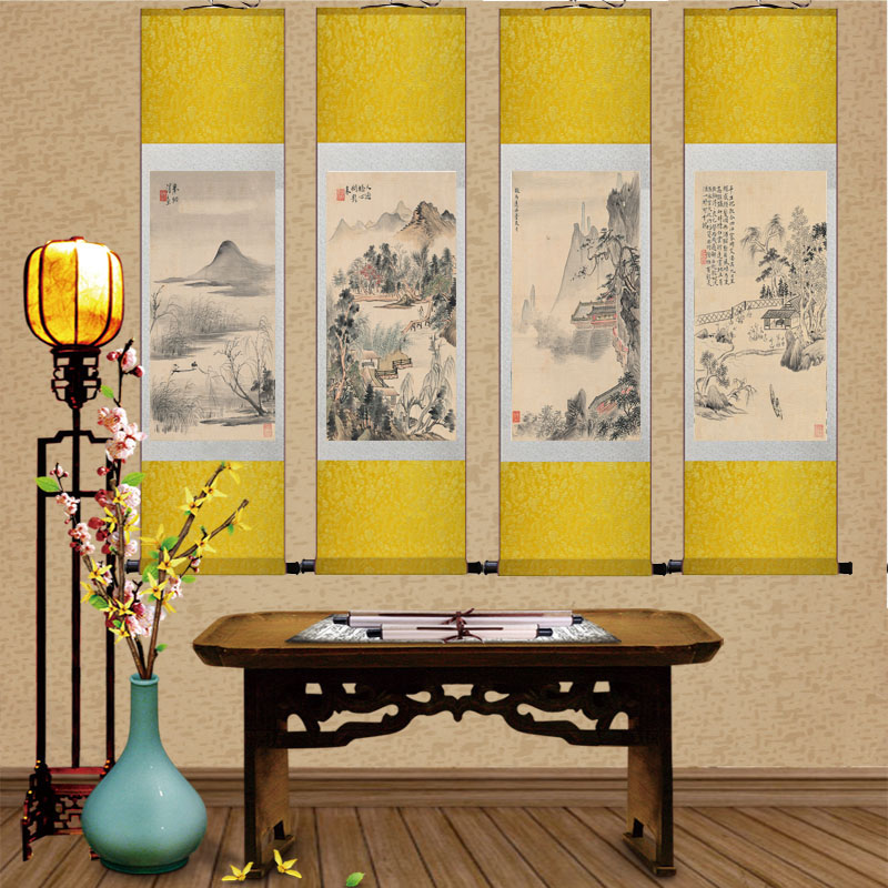 陈少梅望云楼名家仿古字画山水画国画中式客厅挂画办公室装饰壁画