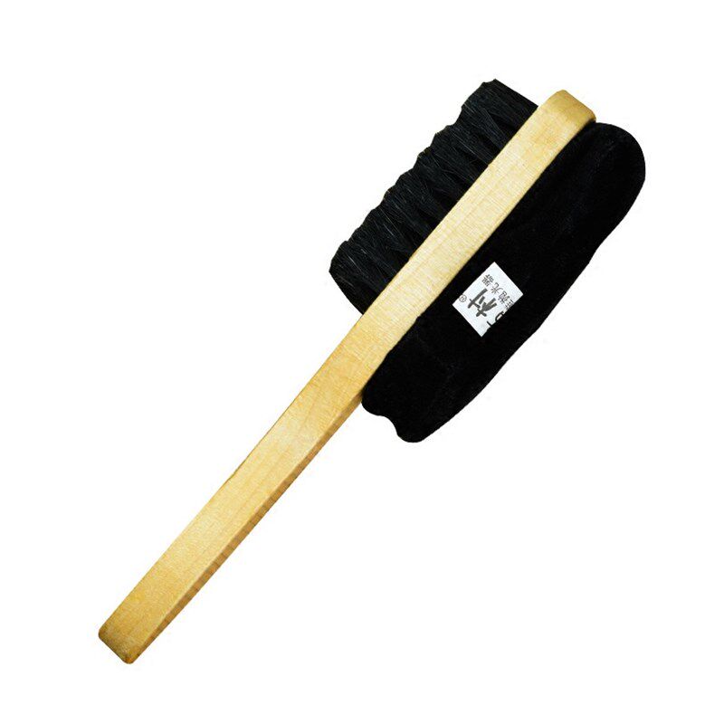 家用皮鞋刷子软毛鞋油刷海绵抛光刷套装清洁多功能长柄鬃毛擦鞋刷