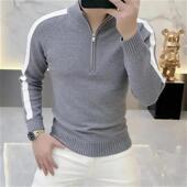 洪啓轻奢男装 毛 百搭休闲拉链针织衫 欧g货2026秋冬新款 高品质时尚