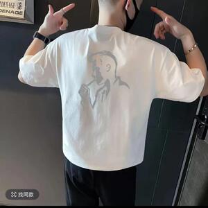 贝才新服饰百货1短袖T恤半袖国潮重磅休闲夏运动百搭男女同款T恤