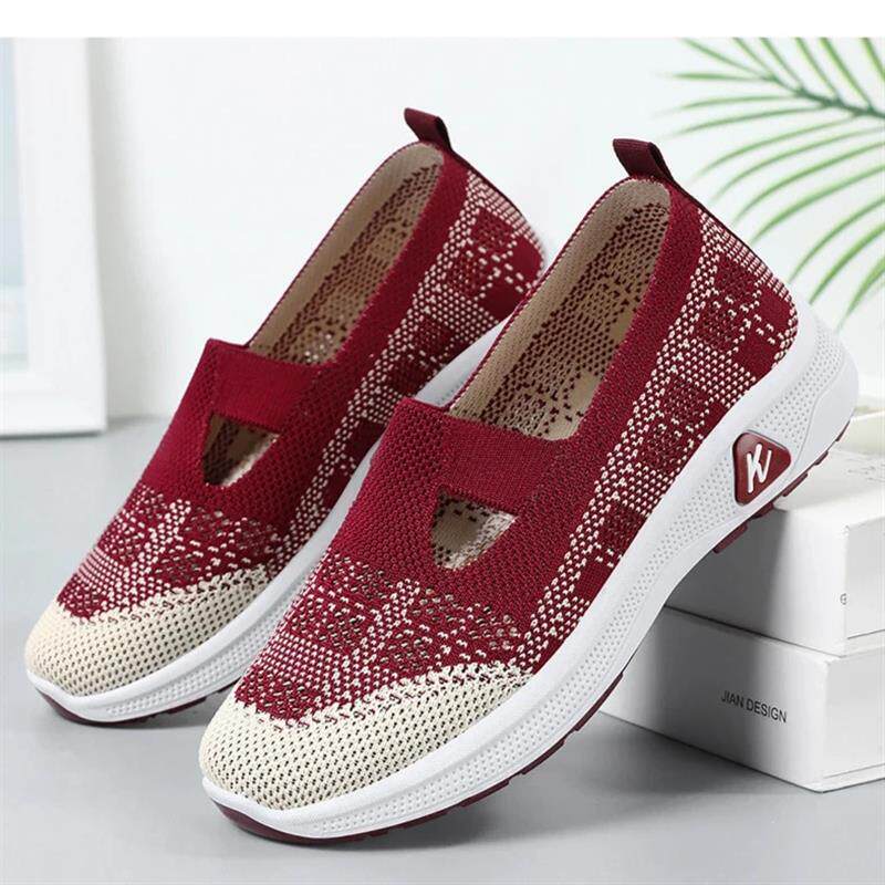 坤元百货商铺一脚蹬妈妈鞋鞋子女夏季新款女鞋透气单鞋老北京布鞋