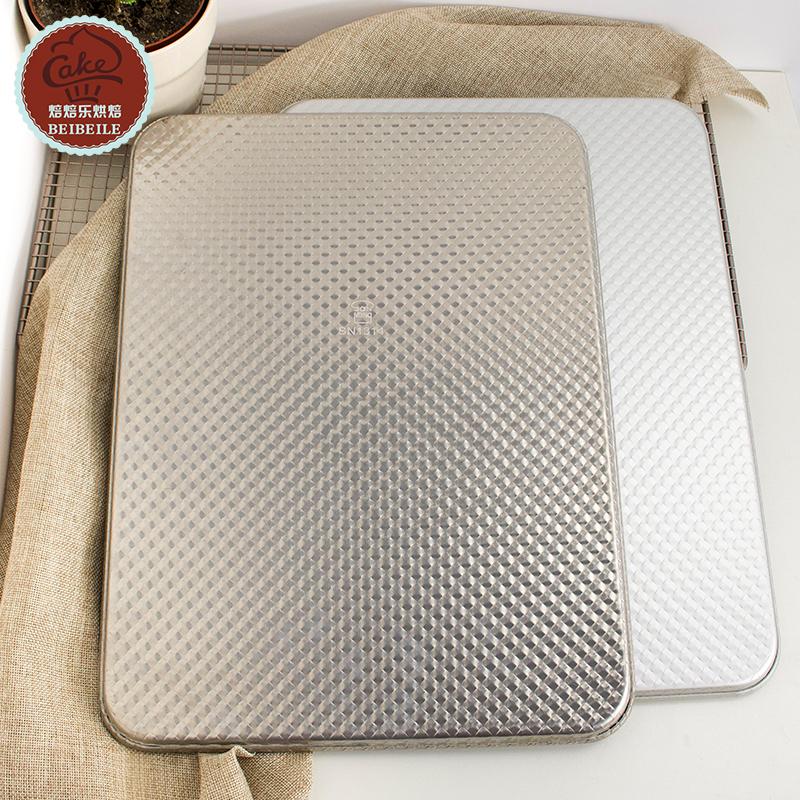 三能家用烤盘烤箱用波纹铝r合金不沾烘焙烤盘sn1314月饼马卡龙模