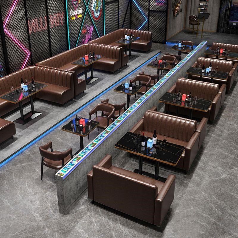 奶茶店桌椅酒吧清吧n卡座西餐咖啡厅甜品烧烤火锅店工业风沙发组