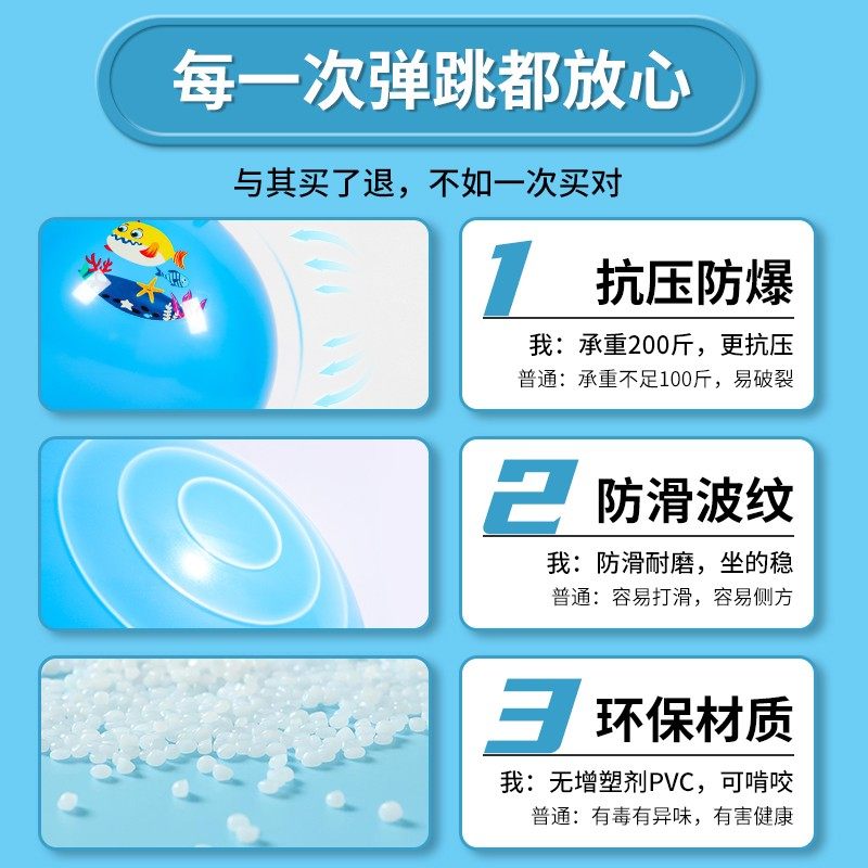 羊角球感统训练器材家用跳跳球儿童弹力球幼儿园玩具球小孩瑜伽球