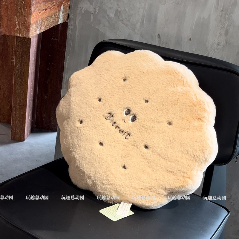 黄油饼干抱枕被子两用午睡办公室枕头床上靠垫车载毯子Z小眼睛公