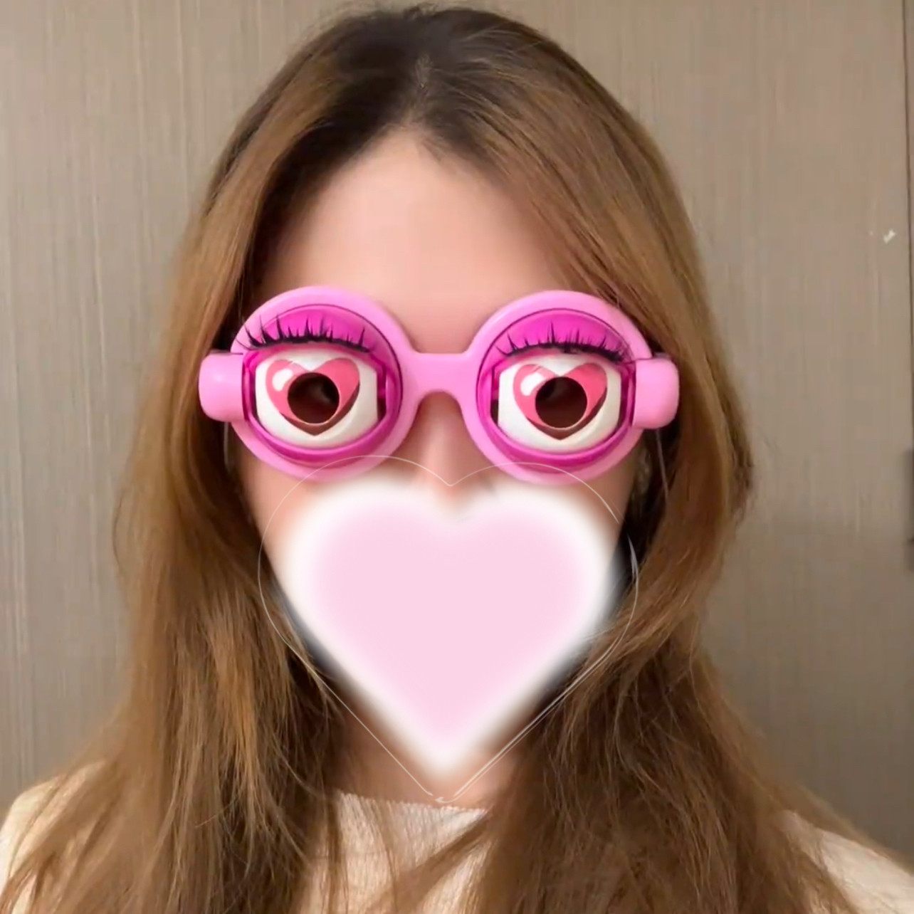 长睫毛可爱个性疯狂的眼睛会眨眼的爱心眼镜拍照道具整蛊恶搞玩具