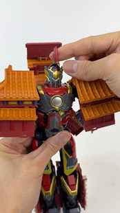 变形玩具力将天安门护国大将成品国潮机甲男孩模型礼物