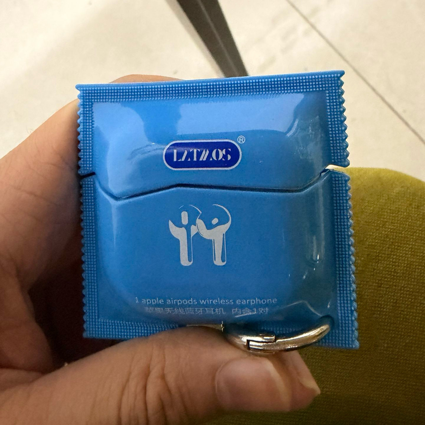 包装保护袋 Airpods 苹果耳机蓝色创意个性软壳耳机保护壳光亮