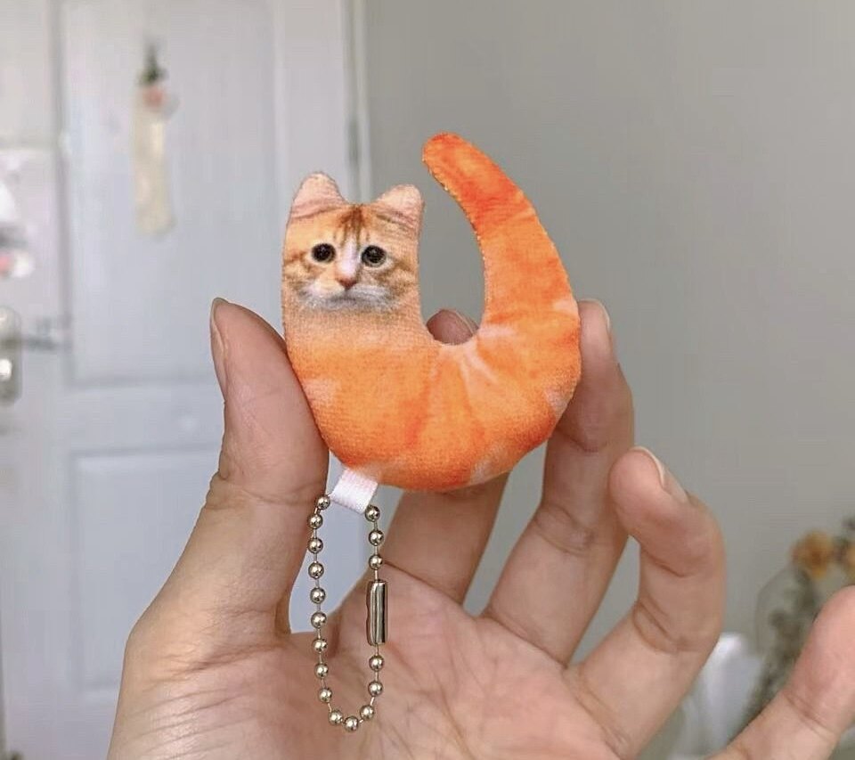 猫咪 抽象乳鼠干10cm挂件全身可动朋友礼物小众猫干成品挂件