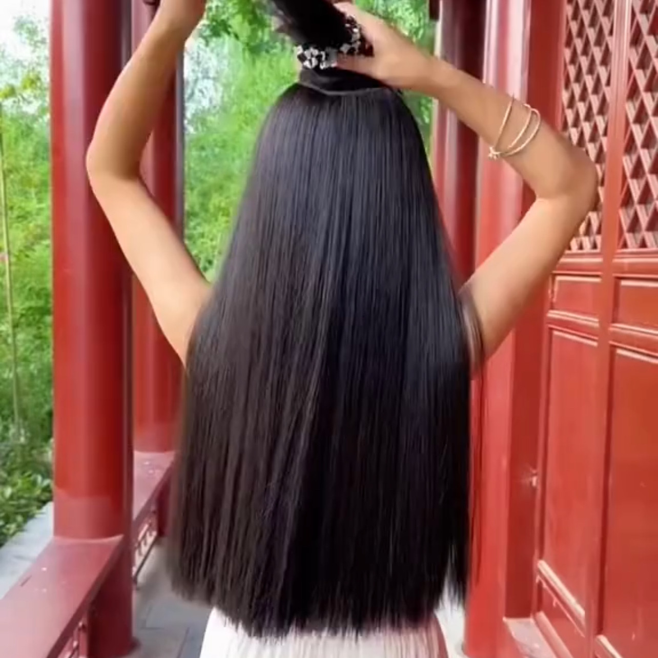 假发女长发发饰新款2026一刀切直发假发片增发量蓬松透气无痕一片