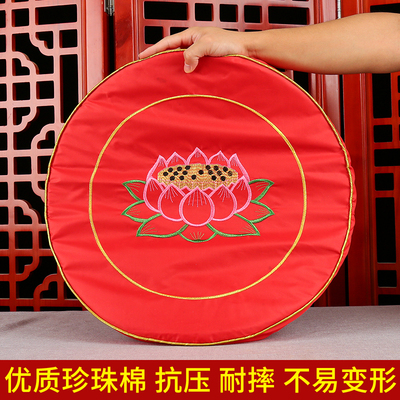 拜垫佛堂跪拜垫家用加厚大拜垫缎面跪垫蒲团磕大头垫禅修莲花垫凳