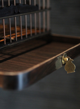 大相莲花新中式装饰鸟笼 家居软装装饰摆件 样板间书房精致鸟笼