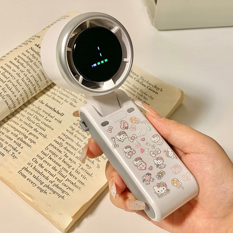 手持涡轮小风扇挂脖便携随身超强力长续航uMsb充电扇学生宿舍静音