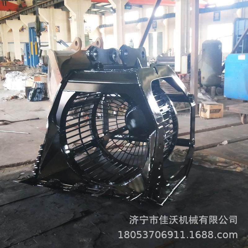 移动旋转筛斗挖机沙滚筒筛斗KOC分挖掘洗斗