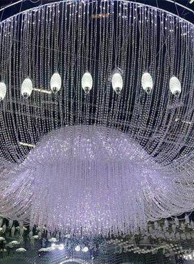 婚宴厅宴会厅CBM水大晶灯酒店大堂吊婚工礼堂非标程水晶灯中山灯