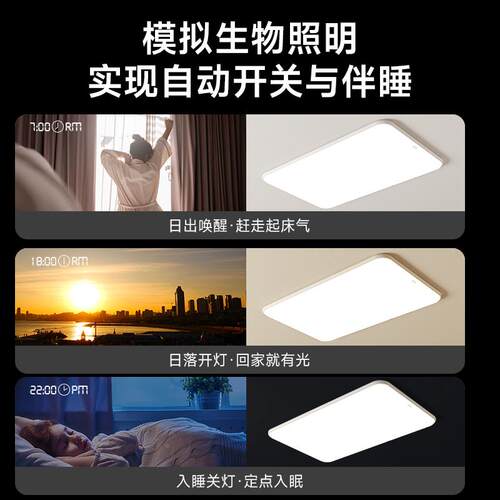 客厅灯主灯全光谱护眼室吸顶灯智简中山灯具全屋Y012【DY套餐约能