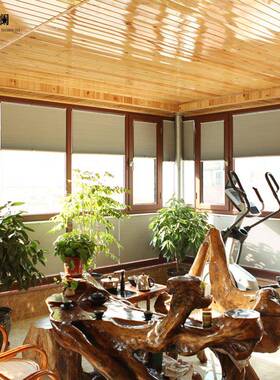 免打孔百叶窗帘开内倒内ISP帘厨房生间防水蜂巢帘卫遮窗光隔热风