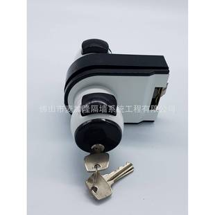 黑白球璃型双玻璃门锁双门不锈钢门玻门锁103高隔墙玻璃开锁